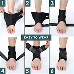 Elastic ankle brace